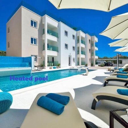 Luxury Apartment Arta-2 With Heated Pool And Jacuzzi Bibinje Exterior foto