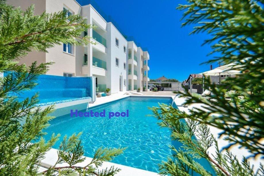 Luxury Apartment Arta-2 With Heated Pool And Jacuzzi Bibinje Exterior foto